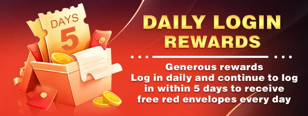 daily login rewards ang get red envelope everyday at b777jili ph!