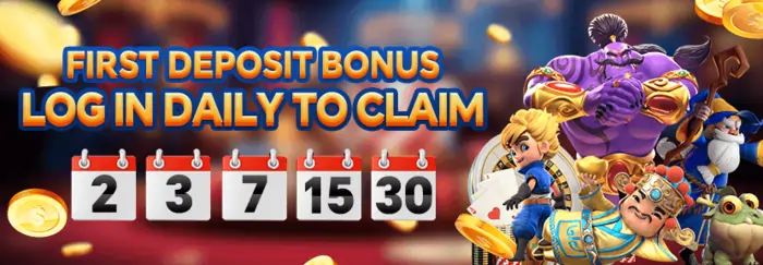 first deposit bonus-login daily to claim at 123ph games!